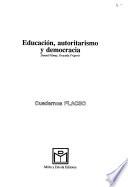 Educación, autoritarismo y democracia