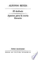 El deslinde. Apuntes para la teoría literaria