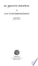 El ensayo español: Los contemporáneos