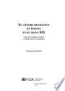 El género dramático en España en el siglo XIX