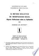 El método dialéctico de investigación social