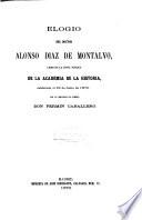 Elogio del doctor Alonso Díaz de Montalvo