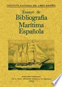 Ensayo de bibliografía marítima española