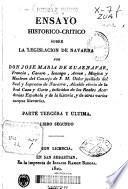 Ensayo histórico-crítico sobre la legislación de Navarra