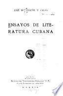 Ensayos de literatura cubana