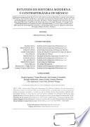 Estudios de historia moderna y contemporánea de México