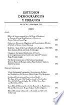 Estudios demográficos y urbanos