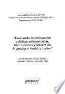 Evaluando la evaluación