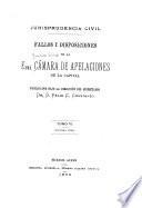 Fallos y disposiciones de la exma. Cámara de Apelaciones de la Capital