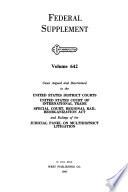 Federal Supplement