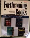 Forthcoming Books