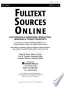 Fulltext Sources Online
