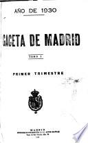 Gazeta de Madrid baxo el Gobierno de la Regencia