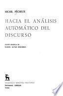 Hacia el análisis automático del discurso