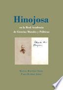 Hinojosa en la Real Academia de Ciencias Morales y Políticas.