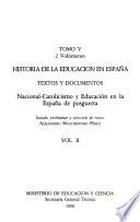 Historia de la educación en España