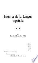 Historia de la lengua española