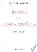 Historia de la lengua española