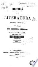 Historia de la literatura antigua y moderna
