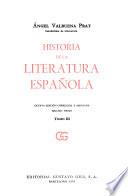 Historia de la literatura española