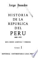 Historia de la República del Perú, 1822-1933