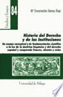 Historia del derecho y de las instituciones