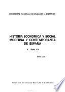 Historia económica y social moderna y contemporánea de España