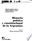 Historia política y constitucional de la Argentina: Desde 1868 hasta 1989