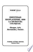 Identidad rioplatense, 1930
