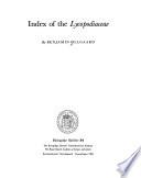 Index of the Lycopodiaceae