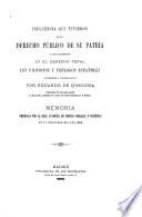 Influencia que tuvieron en el derecho publico de su patria y singularmente en el derecho penal los filósofos y teólogos españoles, anteriores á nuestro siglo