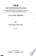 International Bibliography of Book Reviews of Scholarly Literature Chiefly in the Fields of Arts and Humanities and the Social Sciences