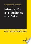 Introducción a la lingüística sincrónica