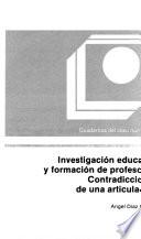 Investigación educativa y formación de profesores
