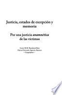 Justicia, estados de excepción y memoria