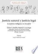 Justicia natural y justicia legal
