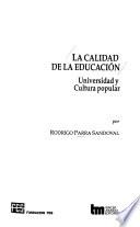 La calidad de la educación