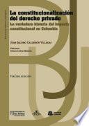 La constitucionalización del derecho privado