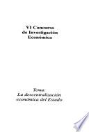 La descentralización económica del estado