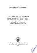 La hagiografía como género literario en la Edad Media