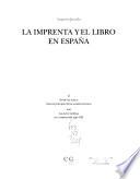 La imprenta y el libro en España