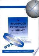 La información especializada en Internet