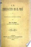 La inmigración en el Perú