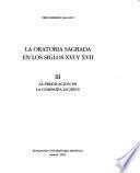 La oratoria sagrada en los siglos XVI y XVII: La predicación en la Compañía de Jesús