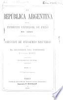 La república Argentina en la Exposicion universal de Paris de 1889