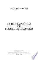 La teoría poética de Miguel de Unamuno