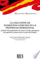 La usucapión de elementos comunes en la propiedad horizontal