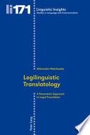 Legilinguistic Translatology
