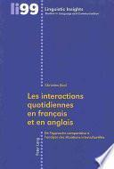 Les interactions quotidiennes en français et en anglais