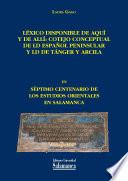 Léxico disponible de aquí y de allí: cotejo conceptual de LD español peninsular y LD de Tánger y Arcila